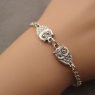 Owl bracelet,friend gift,Christmas gift,antique silver owl pendant