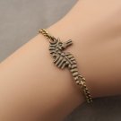Sea horse bracelet & antique bronze pendant,alloy chain bracelet