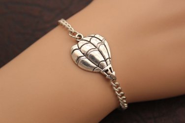 Fire balloon bracelet,friend gift,antique silver little fire balloon pendant