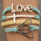 Love bracelet Cross bracelet &The deathly hallows bracelet