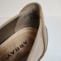 ARRAY Cascade Beige Slip On Flats 9.5 Women's Rounded Square Toe 2-Tone