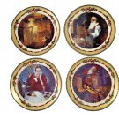 LENOX Norman Rockwell Christmas Memories Collector Plates 1997 1998 Bradford Vtg
