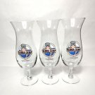 Set 3 Bubba Gump Shrimp Co Chicago Hurricane Glasses 9.75" Tall Restaurant
