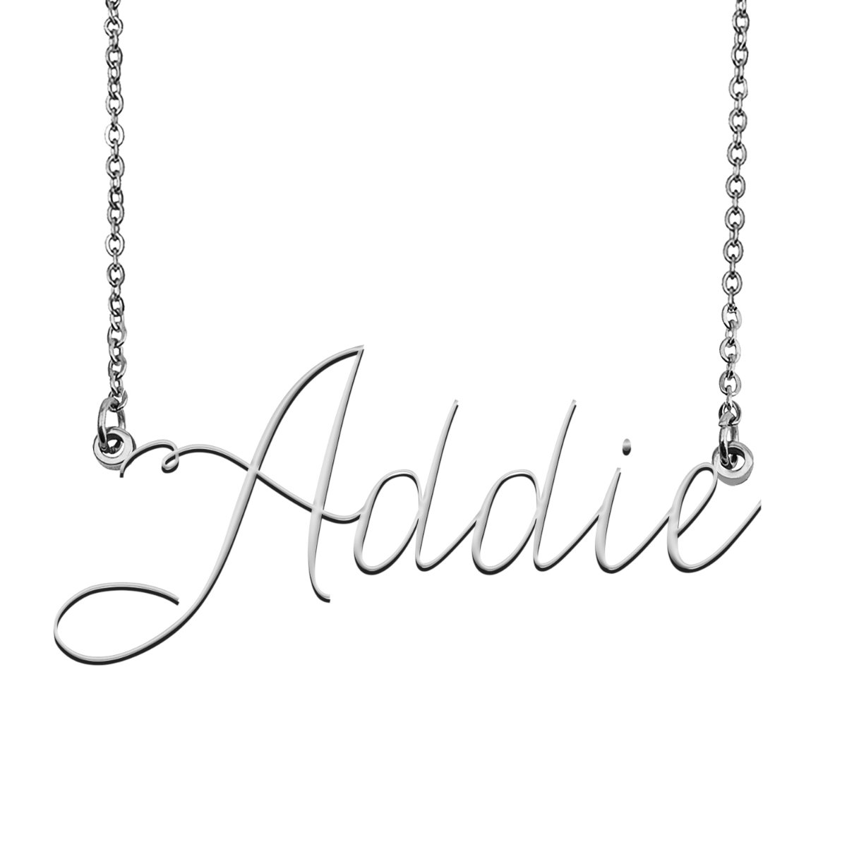 Addie Name Necklace Custom Personalized Name Plate Jewelry for Birthday ...