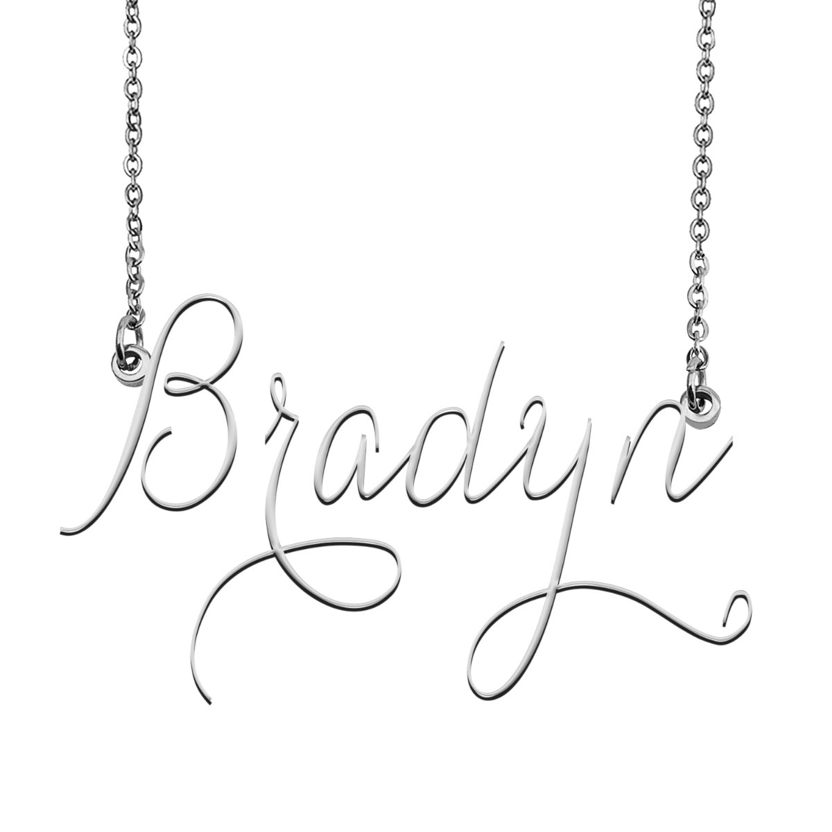 Bradyn Name Necklace Custom Personalized Name Plate Jewelry for ...