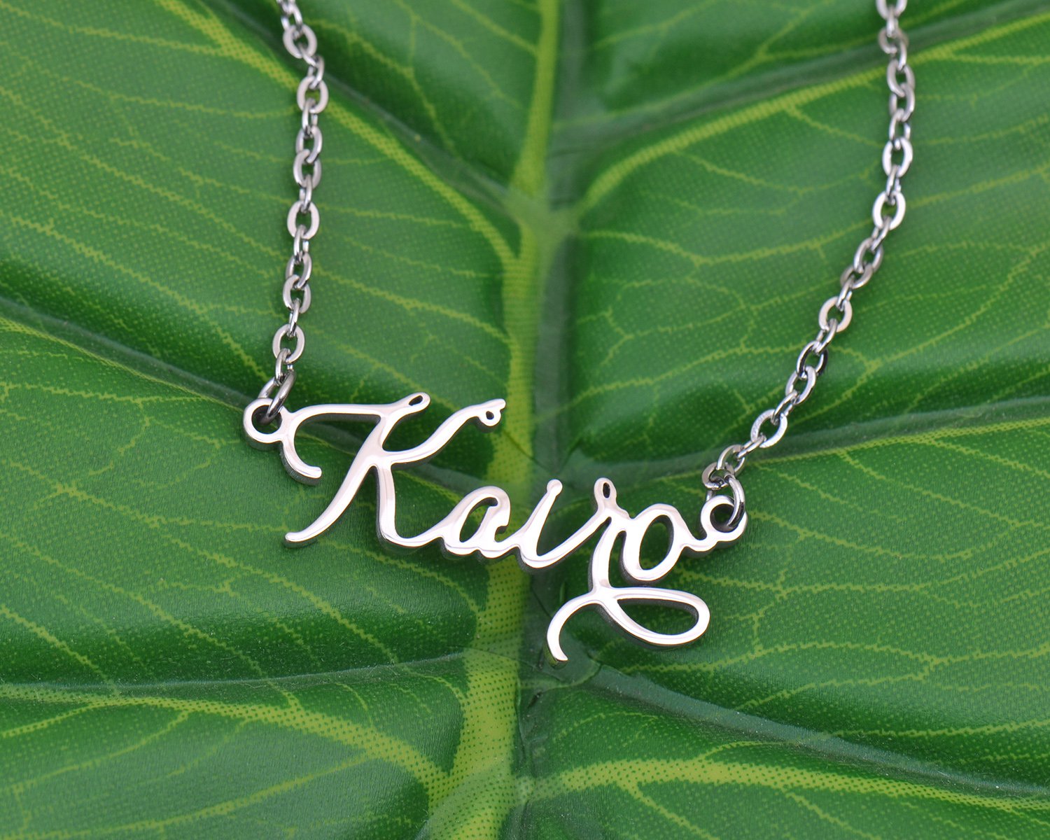 Bray Name Necklace Custom Personalized Name Plate Jewelry for Birthday