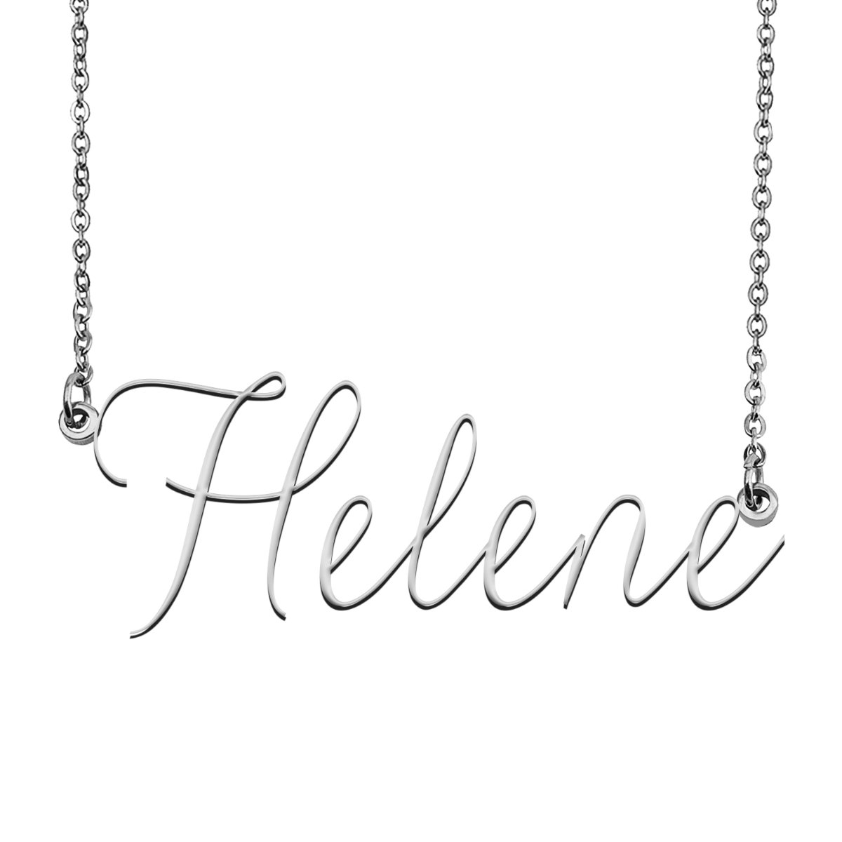 Helene Name Necklace Custom Personalized Name Plate Jewelry For