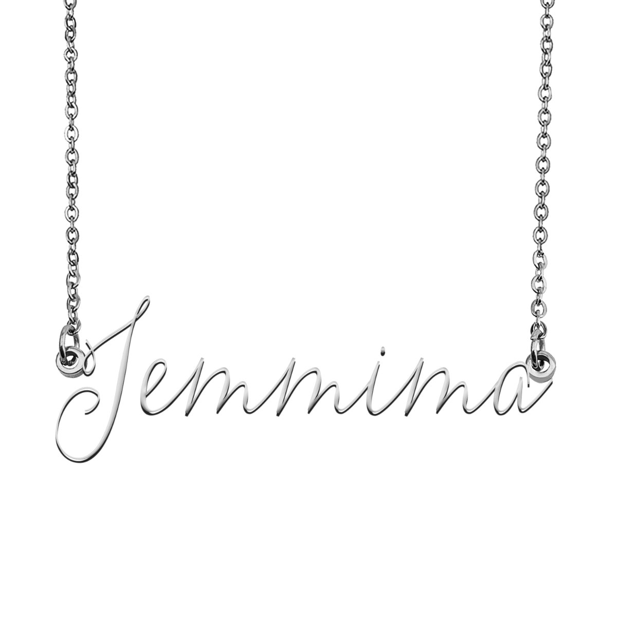 Jemmima Name Necklace Custom Personalized Name Plate Jewelry for ...