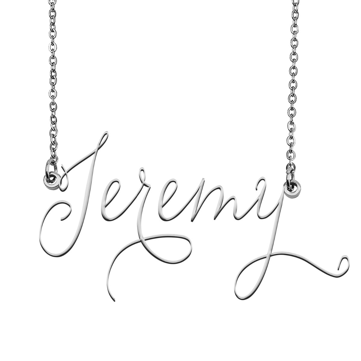 Jeremy Name Necklace Custom Personalized Name Plate Jewelry for