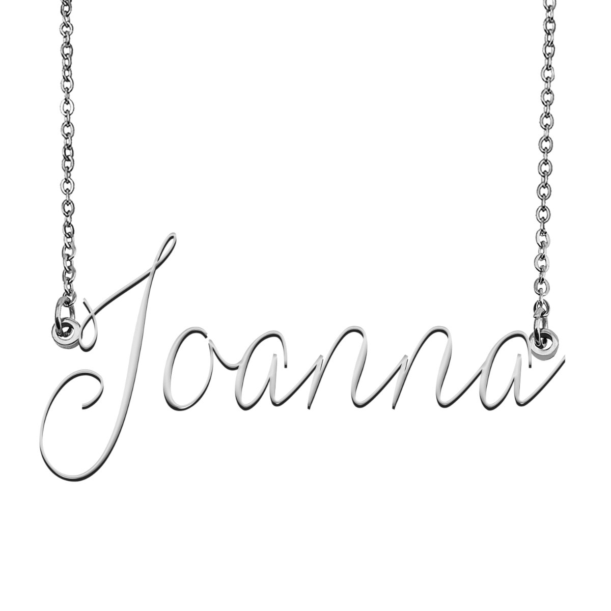 Joanna Name Necklace Custom Personalized Name Plate Jewelry for
