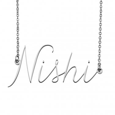Nishi Name Necklace Custom Personalized 