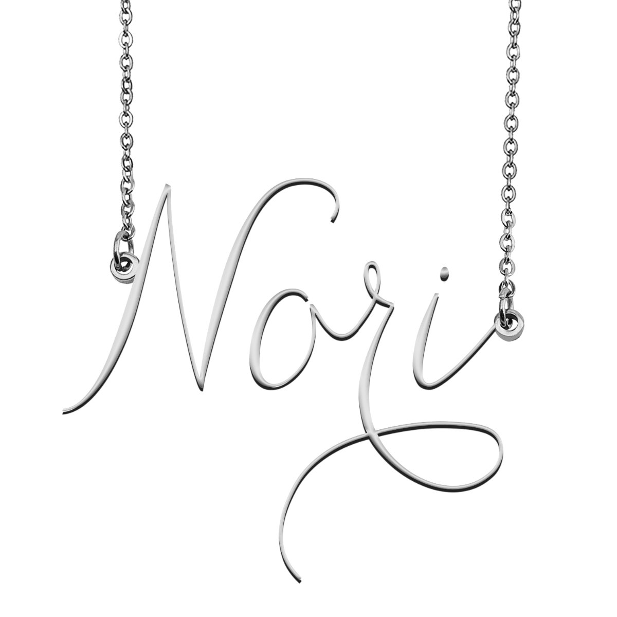 Nori Name Necklace Custom Personalized Name Plate Jewelry for Birthday