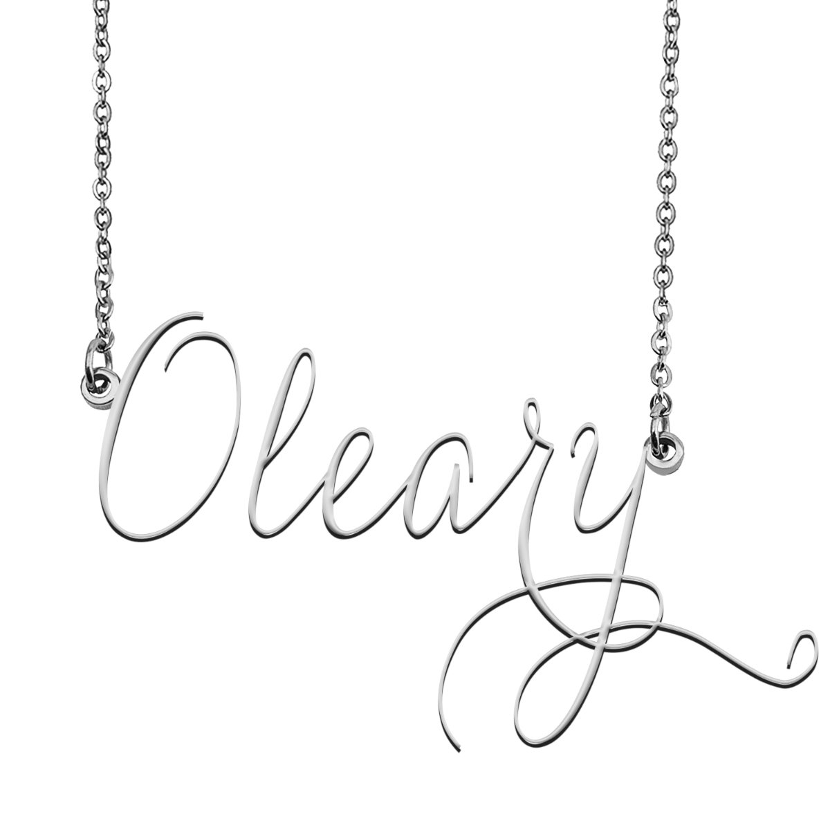 Oleary Name Necklace Custom Personalized Name Plate Jewelry for