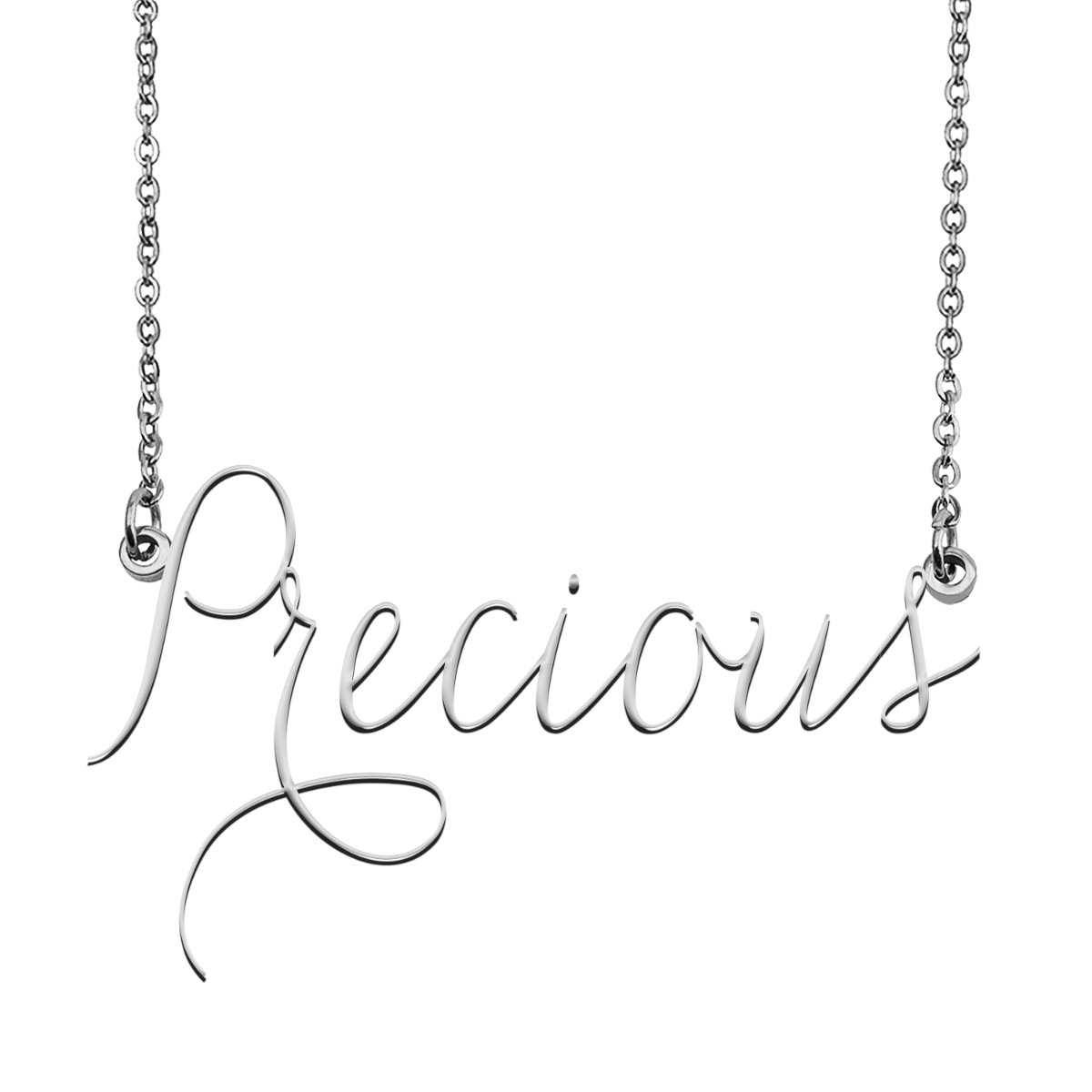 Precious Name Necklace Custom Personalized Name Plate Jewelry For