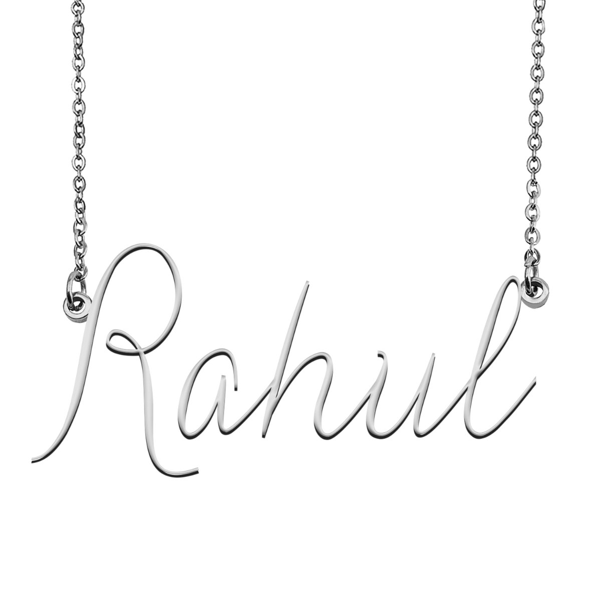 Rahul Name Necklace Custom Personalized 