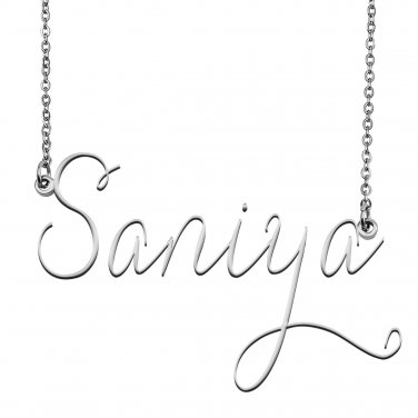 saniya name necklace