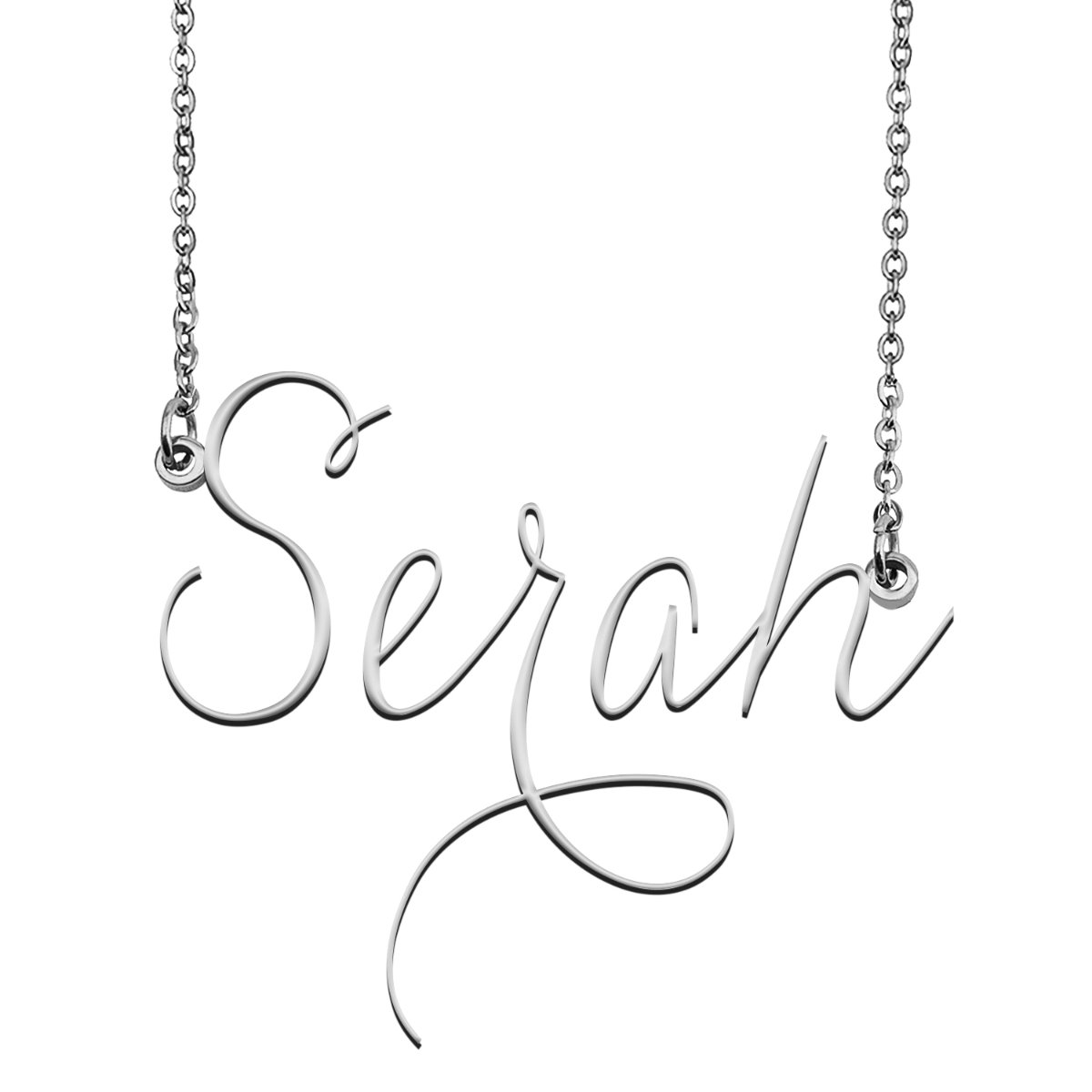 Serah Name Necklace Custom Personalized Name Plate Jewelry for Birthday ...