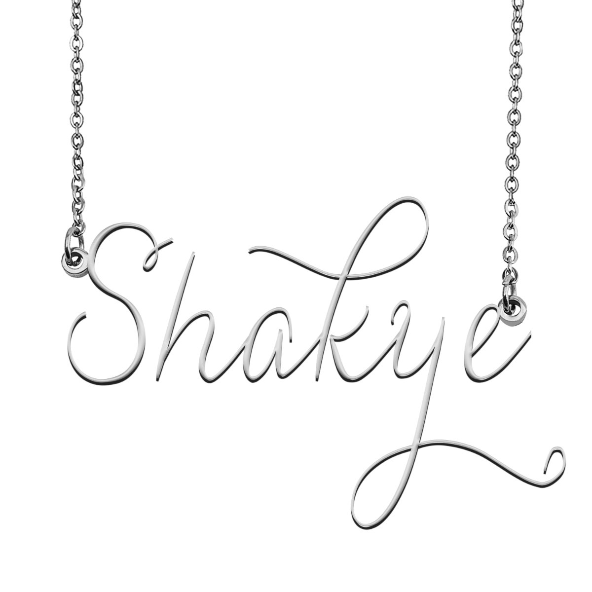 Shakye Name Necklace Custom Personalized Name Plate Jewelry for ...