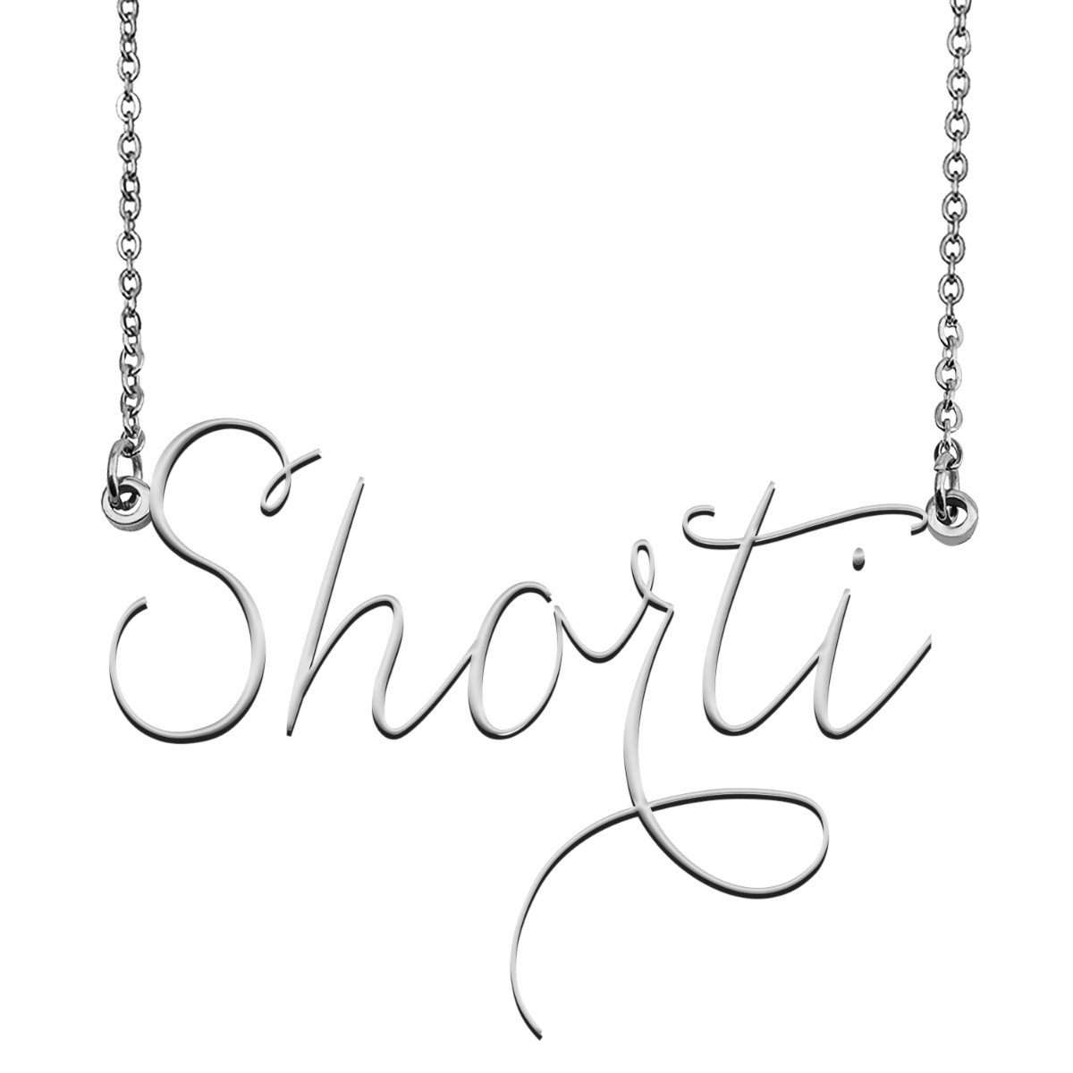 Shorti Name Necklace Custom Personalized Name Plate Jewelry for