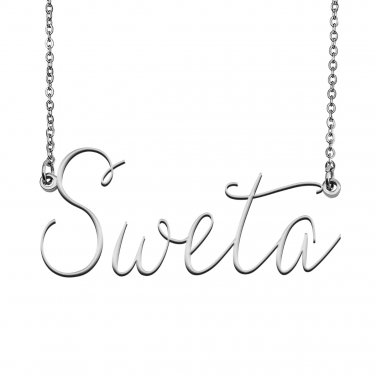 sweta name pendant