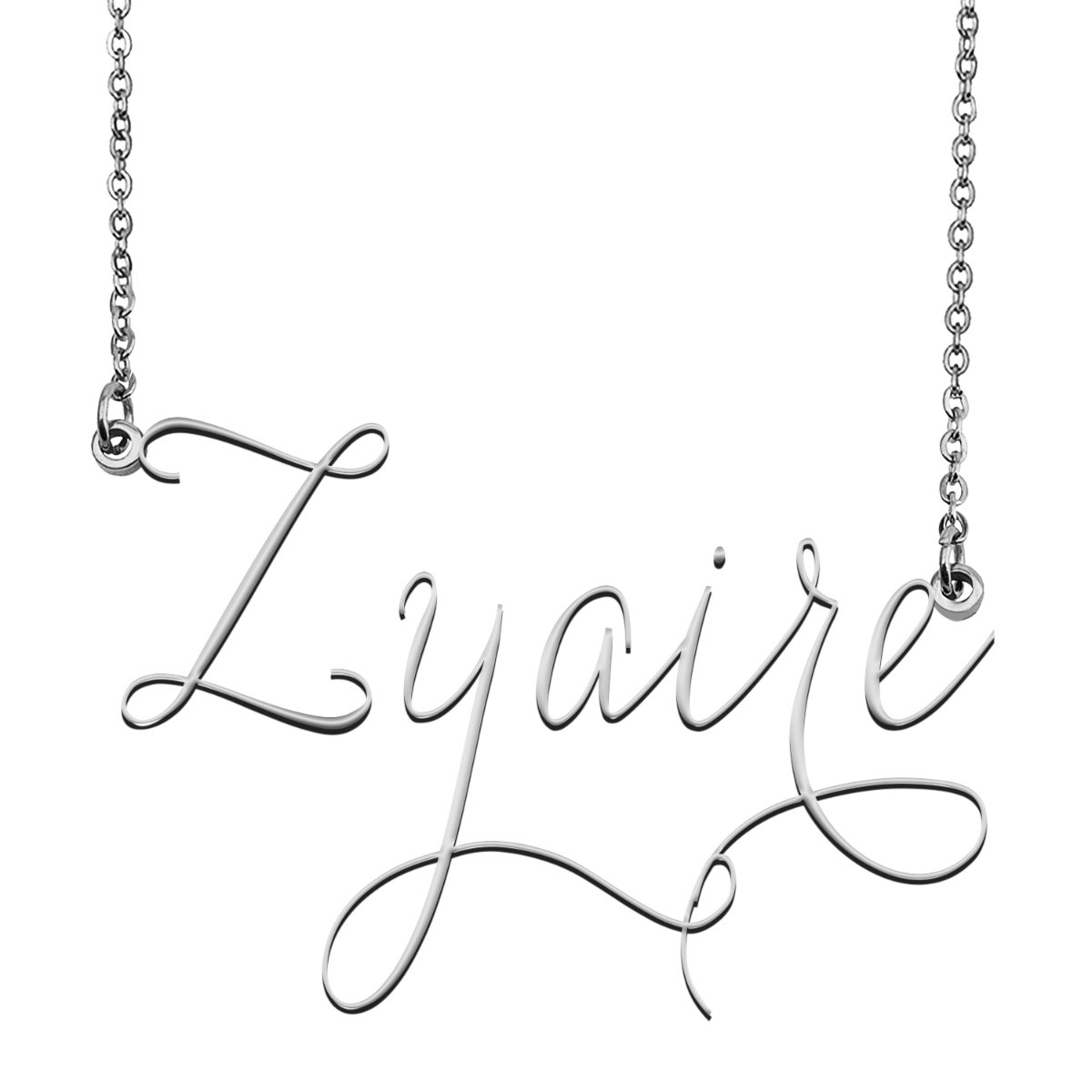 Zyaire Name Necklace Custom Personalized Name Plate Jewelry For