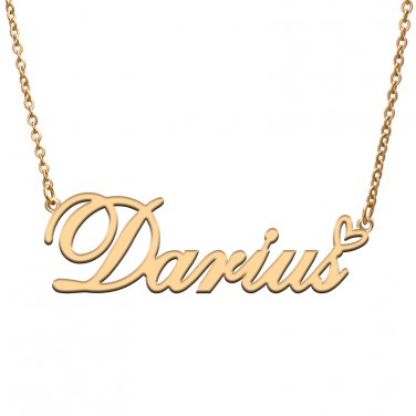 Personalized Darius Name Necklace for Darius Initial Jewelry for Best Friends