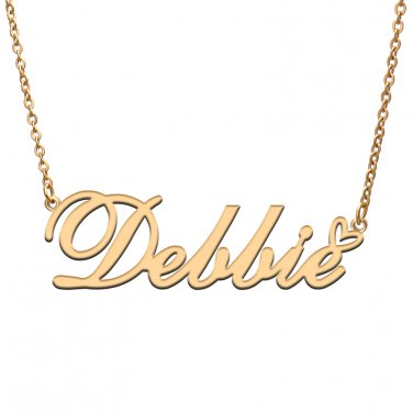 Personalized Debbie Name Necklace for Debbie Initial Jewelry for Best Friends