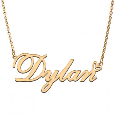 Personalized Dylan Name Necklace for Dylan Initial Jewelry for Best Friends