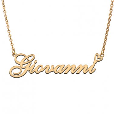 Personalized Giovanni Name Necklace for Giovanni Initial Jewelry for Best Friends
