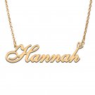 Personalized Hannah Name Necklace for Hannah Initial Jewelry for Best Friends