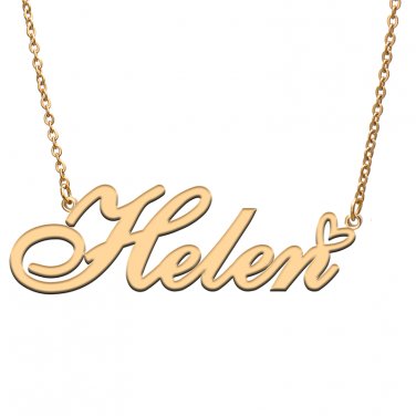 Personalized Helen Name Necklace for Helen Initial Jewelry for Best Friends