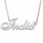 Personalized India Name Necklace for India Initial Jewelry for Best Friends