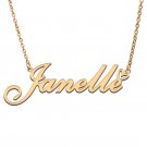 Personalized Janelle Name Necklace for Janelle Initial Jewelry for Best Friends