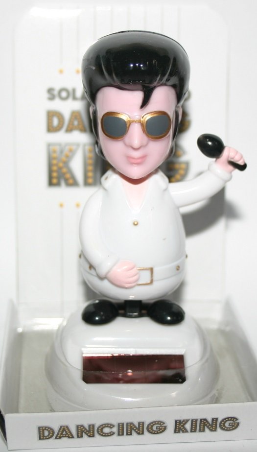 Elvis Solar Powered Dancing King Figurine Rock and Roll