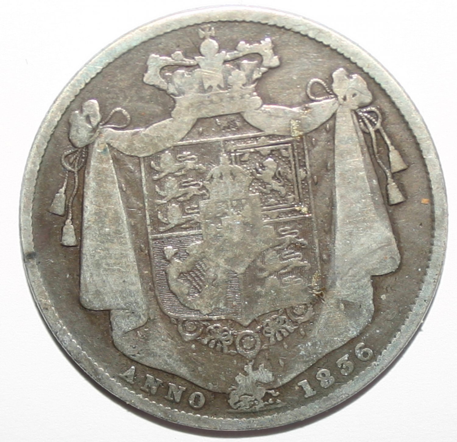 King William Iii 1836 Silver Half Crown Coin