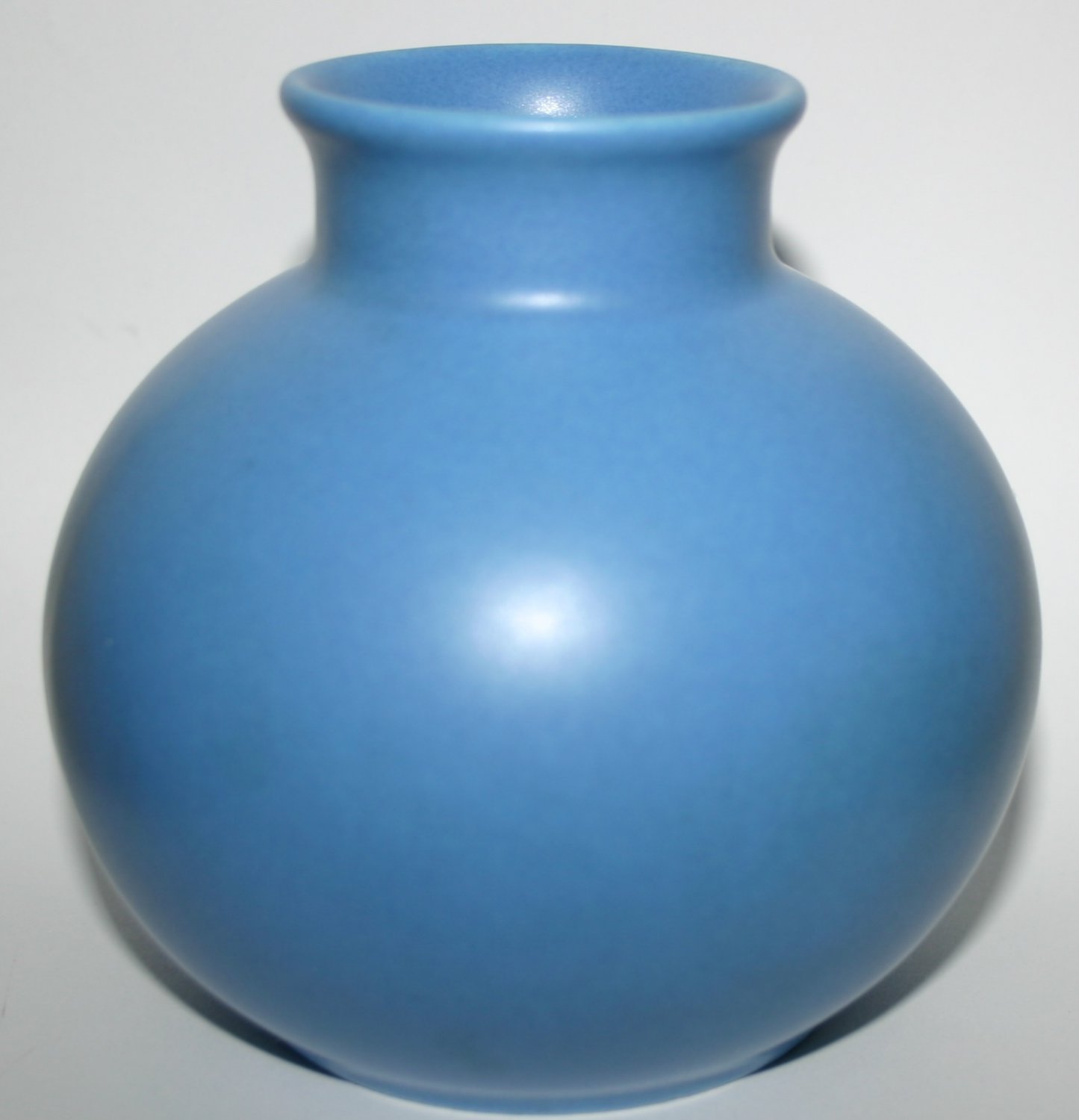 Classical Round Blue Bowl Flower Vase By Poole Pottery