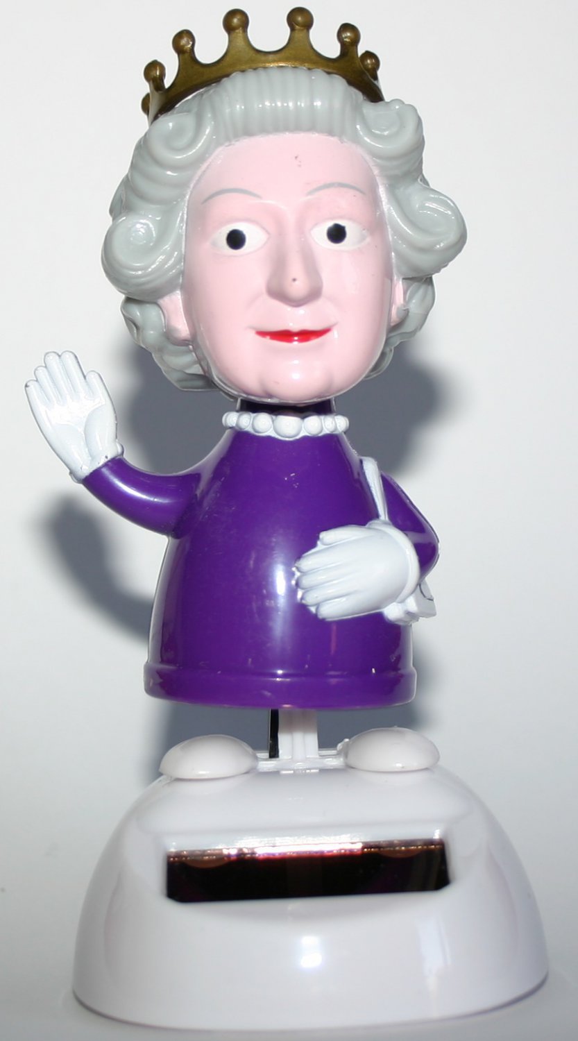 H.R.H. The Dancing Queen Solar Powered Figurine Dancing The Royal Boogie.