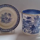 COPELAND SPODE Demitasse Cup & Saucer Trembler Set Willow Pattern 1851 ANTIQUE +