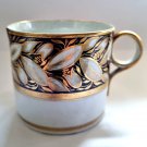 NEW HALL Porcelain Coffee Can/Cup Pattern 540 Colbalt Gilt Leaf 1795 ANTIQUE VG+