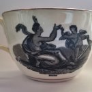 CROWN STAFFORSHIRE Faith Hope Charity Bat Print Porcelain Cup 1815 ANTIQUE RARE
