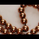 VICTORIAN 14 K GOLD FILLED QUALITY SIGNED HEAVY BEADED NECKLACE