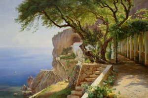 Pergola In Amalfi Cross Stitch Pattern