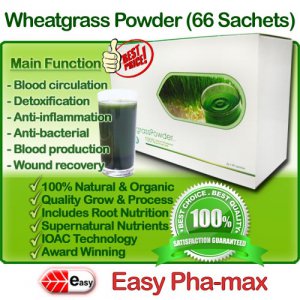 Organic Wheatgrass Powder - Easy Pha-max (HLS)