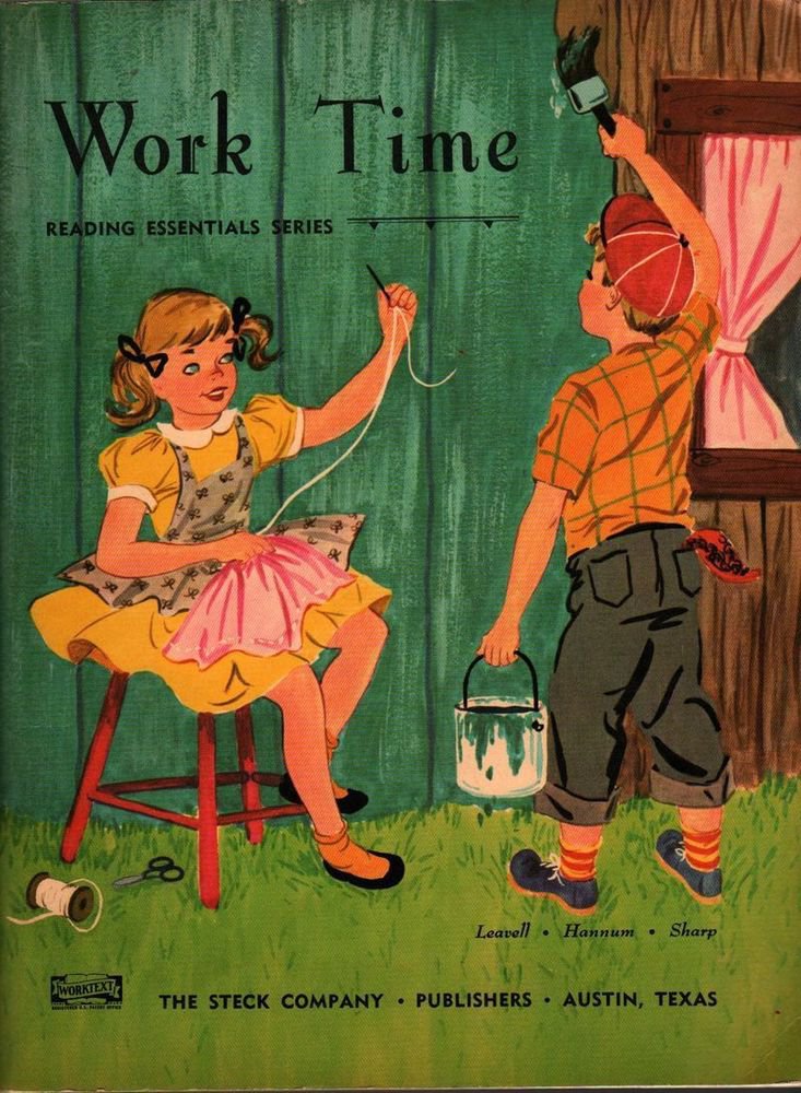 VINTAGE KIDS BOOK Work Time Reading Essentials Series Written by Adda Mai Sharp