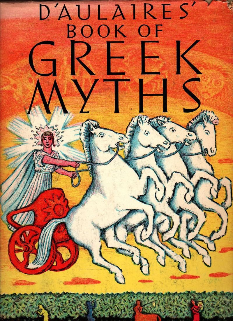 D'Aulaires' Book of Greek Myths - Ingri and Edgar Parin D'Aulaire - 1962 - Vintage Book