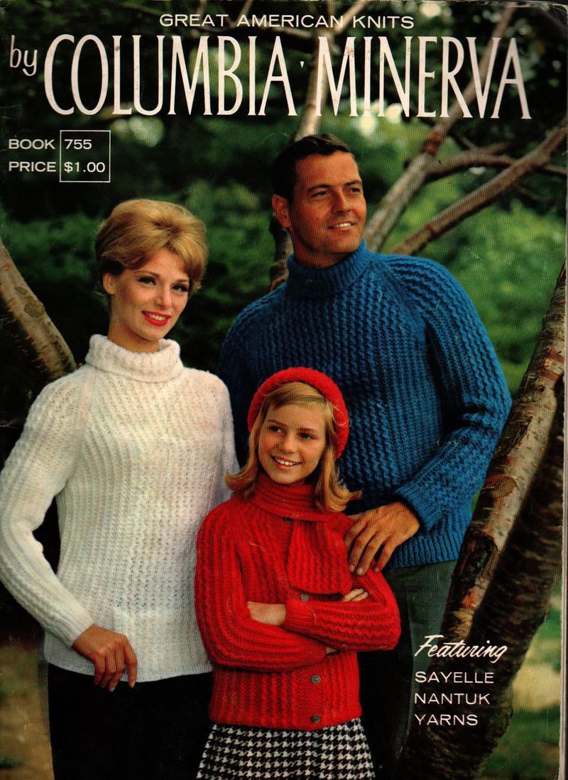 Great American Knits by Columbia Minerva - Vintage Pattern Book