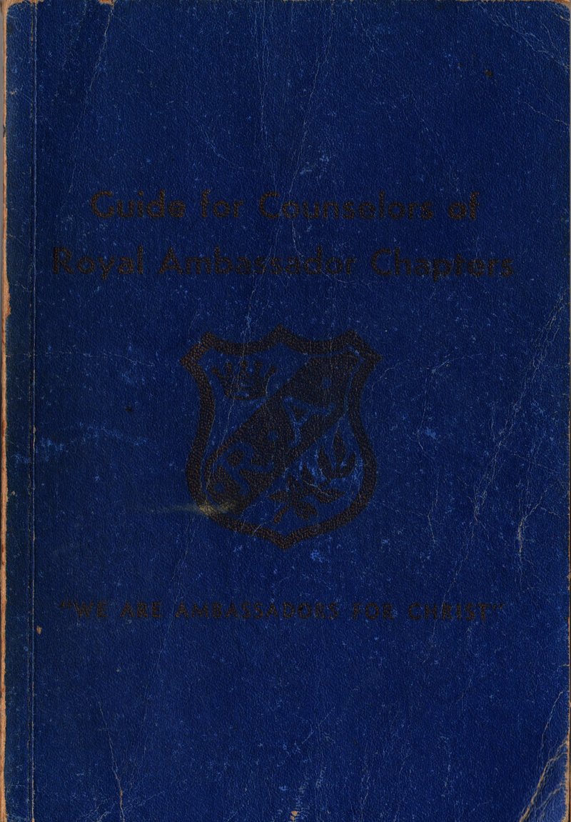 Guide for Counselors of Royal Ambassador Charters - J. Ivyloy Bishop - 1955 - Vintage Religious Book