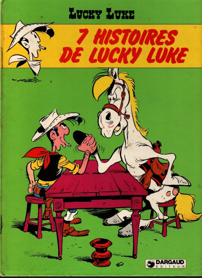 7 Histoires de Lucky Luke - Goscinny - Morris - 1974 - Vintage Kids Book