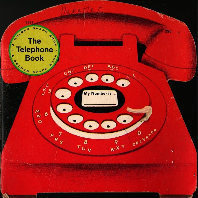 The Telephone Book Things in My House a Golden Shape Book - Joe Kaufman (1968) Vintage Kids Book
