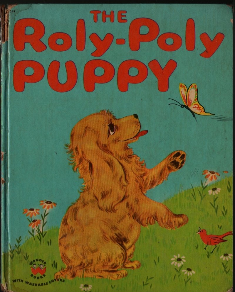 The Roly-Poly Puppy - Barbara S. Bates - Berthold - 1950 - Vintage Kids Book